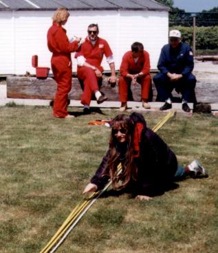 Tape Survey - Surveyors Measuring Distances with Tape