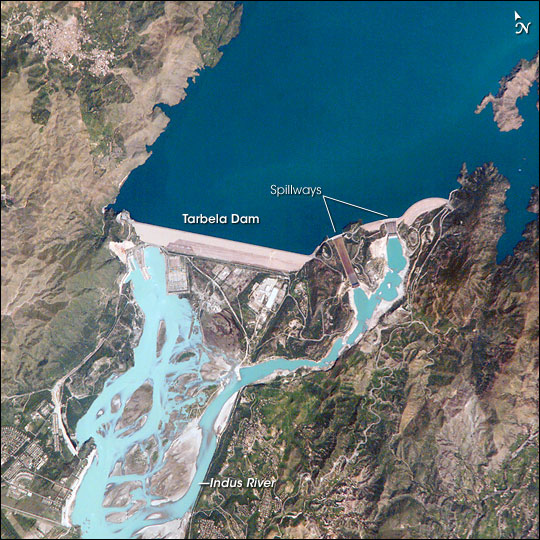 A tp view of Tarbela Reservoir