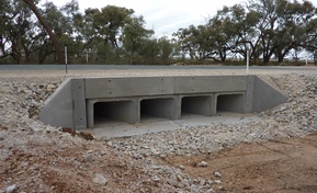 Boxed Culvert below Road